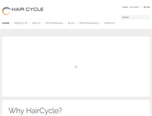 Tablet Screenshot of haircycle.com